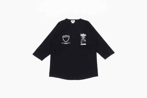 CHEVY NO STUPIDロゴ 5.6オンス 3/4スリーブ Tシャツ